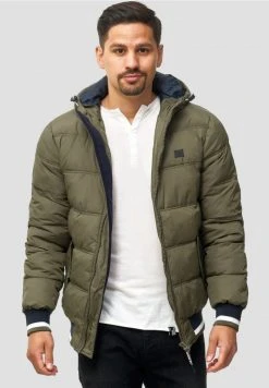 INDICODE JEANS REGULAR FIT - Veste D'hiver - Dark Green