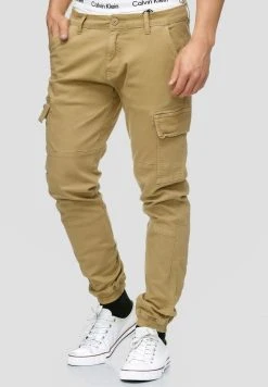 INDICODE JEANS AUGUST - Pantalon Cargo - Light Brown