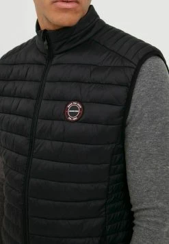 INDICODE JEANS IDDAVIDE - Veste Sans Manches - Black -INDICODE Boutique 3a23fe0089fb4e53ad59015991808f59