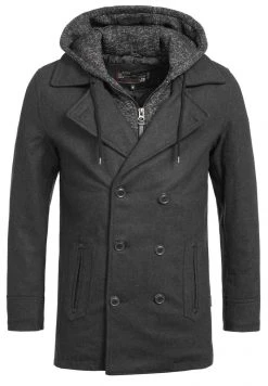 INDICODE JEANS Manteau Court - Anthracite -INDICODE Boutique 3a2b30344ab94f3f9518101a178453af