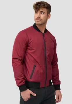 INDICODE JEANS Blouson Bomber - Bordeaux -INDICODE Boutique 3b04a1779aaf43d5978847f9395c9248
