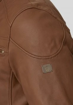 INDICODE JEANS GERMO - Veste En Cuir - Camel -INDICODE Boutique 3ba9c343448646b091b9beda41747748