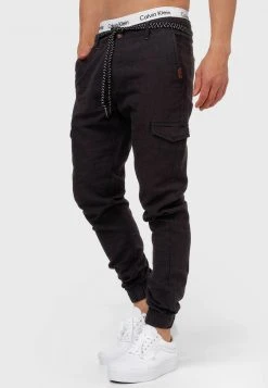 INDICODE JEANS BOOTH - Pantalon Cargo - Black