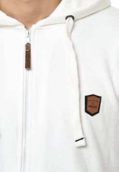 INDICODE JEANS Sweat à Capuche Zippé - Off-white -INDICODE Boutique 3e836d78e6db467d9fec4dd7784769c0