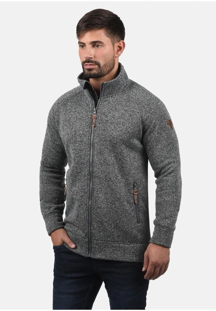 INDICODE JEANS IDLUKIN - Sweat à Capuche Zippé - Grey Mix 1 INDICODE JEANS IDLUKIN - Sweat à Capuche Zippé - Grey Mix