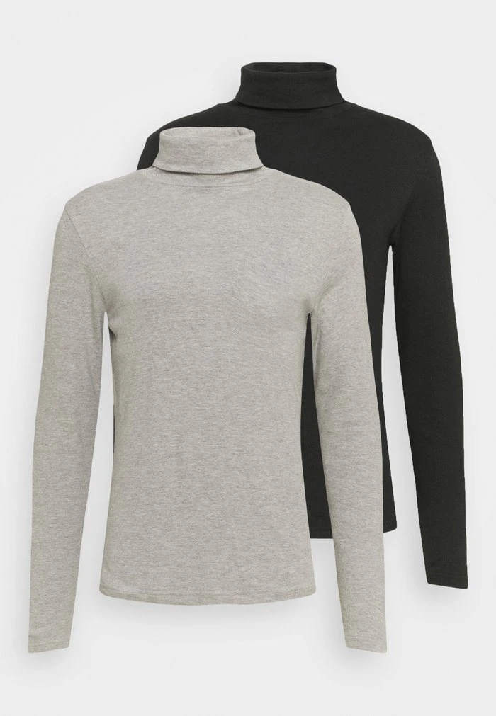 INDICODE JEANS ACOSTEEN ROLLI 2 PACK - T-shirt à Manches Longues - Grey Mix / Black 6 INDICODE JEANS ACOSTEEN ROLLI 2 PACK - T-shirt à Manches Longues - Grey Mix / Black â Image 6