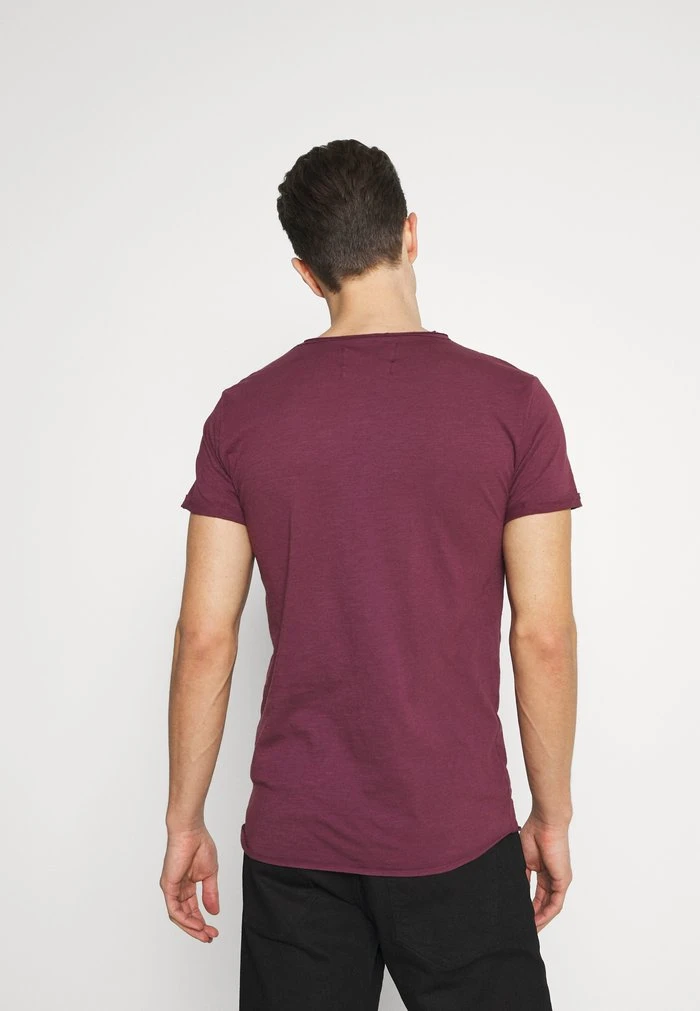 INDICODE JEANS ALAIN - T-shirt Basique - Bordeaux 3 INDICODE JEANS ALAIN - T-shirt Basique - Bordeaux – Image 3