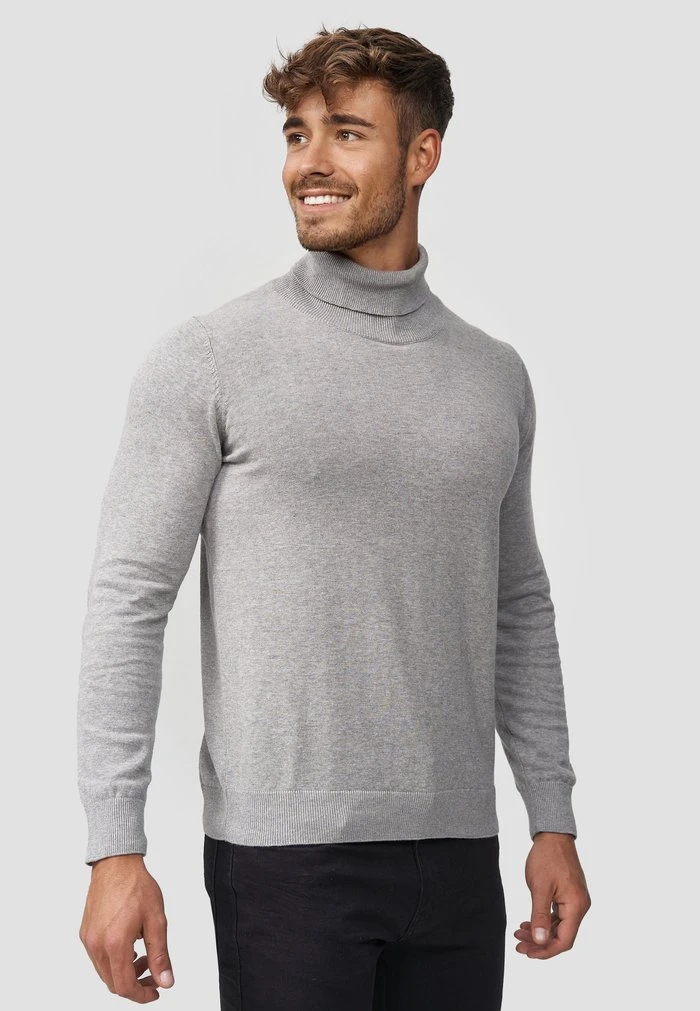 INDICODE JEANS GATES - Pullover - Lt Grey Mix 5 INDICODE JEANS GATES - Pullover - Lt Grey Mix – Image 5