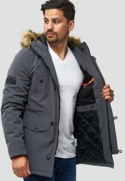 INDICODE JEANS LEICESTER - Veste D'hiver - Grey -INDICODE Boutique 483a344d75fc4d65bdd88d184ac08841