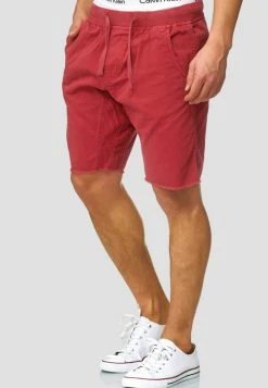 INDICODE JEANS CARVER - Short En Jean - Vermillion
