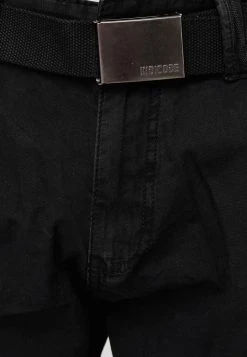 INDICODE JEANS CARGO ABNER - Short - Black -INDICODE Boutique 4b0febe95f4346ebbf86d56868521040