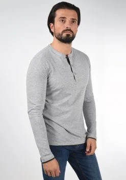 INDICODE JEANS IDGIFFORD - T-shirt à Manches Longues - Light Grey