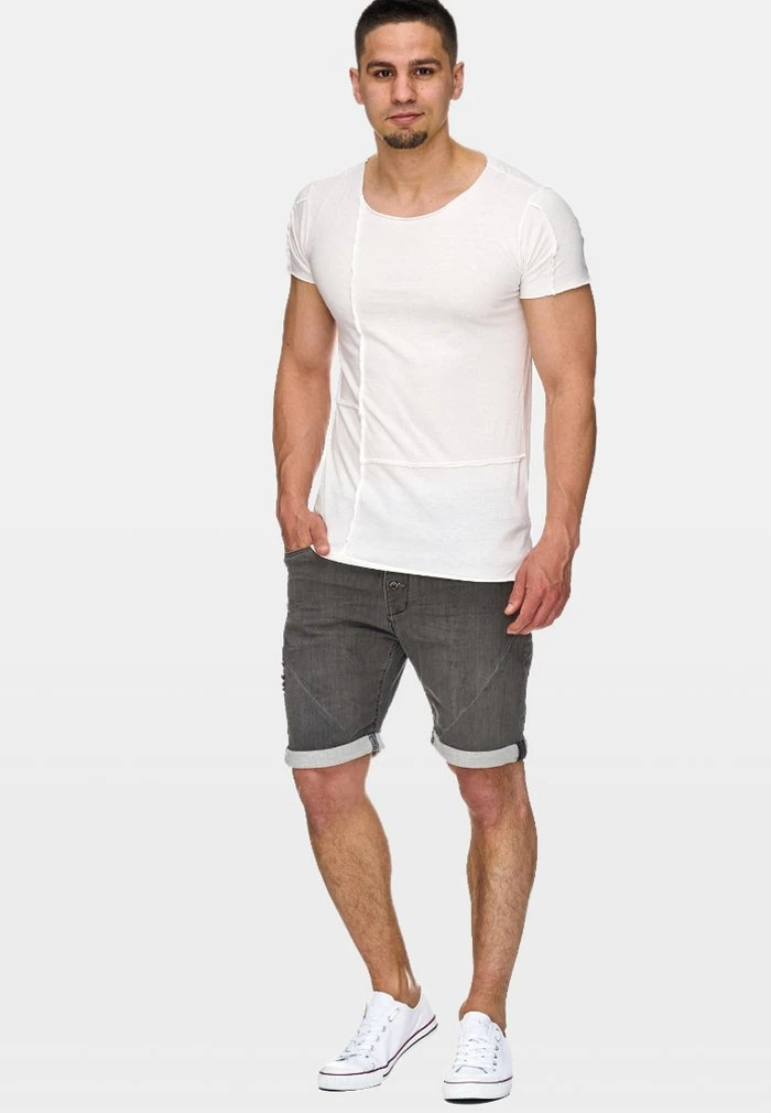 INDICODE JEANS Short En Jean - Grey 2 INDICODE JEANS Short En Jean - Grey â Image 2