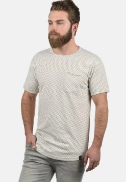 INDICODE JEANS IDALBIN - T-shirt Imprimé - Beige