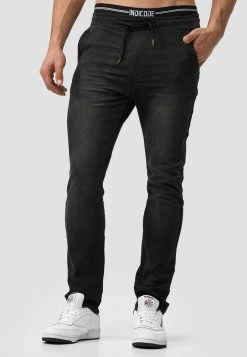 INDICODE JEANS ALBAN - Jegging - Black