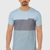 INDICODE JEANS PORTER - T-shirt Imprimé - Blue Wave