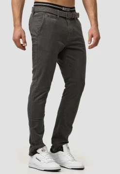 INDICODE JEANS Chino - Dk Grey -INDICODE Boutique 4f64331b56c64c049daeaeeeb5ebdfc8