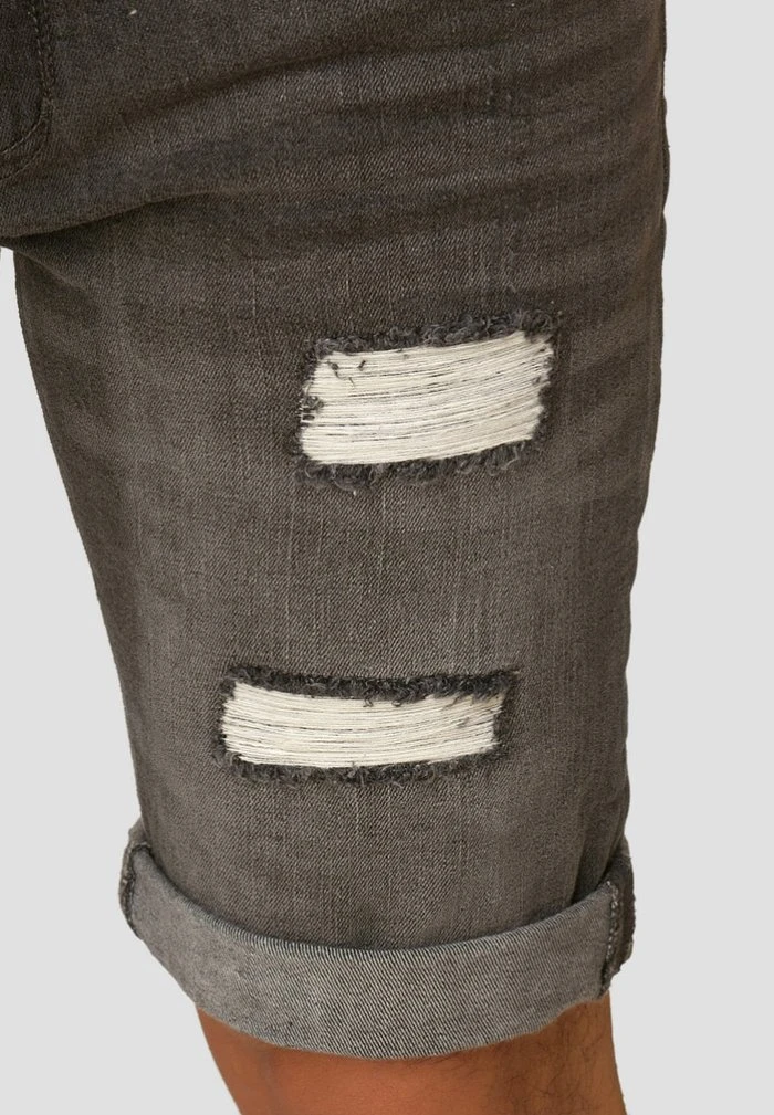 INDICODE JEANS CUBA CADEN - Short En Jean - Dark Grey 4 INDICODE JEANS CUBA CADEN - Short En Jean - Dark Grey – Image 4
