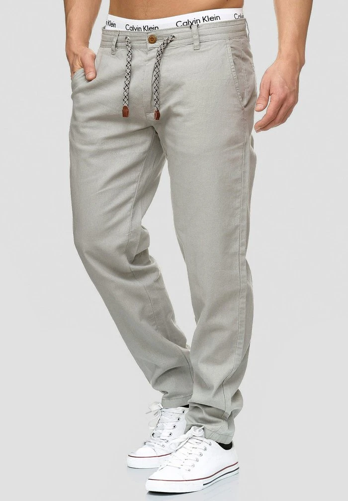 INDICODE JEANS BOULWARE - Pantalon Classique - Lt Grey 4 INDICODE JEANS BOULWARE - Pantalon Classique - Lt Grey – Image 4