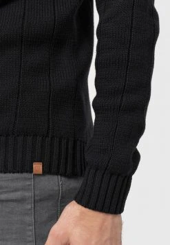 INDICODE JEANS ASPEN - Pullover - Black -INDICODE Boutique 54600c44ce524e07bb485355f298ff66