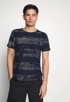 INDICODE JEANS ALLEN - T-shirt Imprimé - Navy