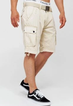 INDICODE JEANS CARGO ABNER - Short - Fog -INDICODE Boutique 558df440d5324e579dfa247a5a3f2bfe