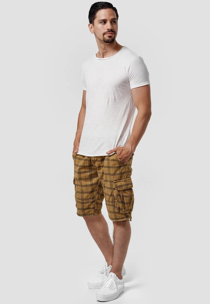 INDICODE JEANS MONROE - Short - Amber Check 2 INDICODE JEANS MONROE - Short - Amber Check â Image 2