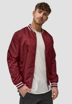 INDICODE JEANS MANOS - Blouson Bomber - Bordeaux -INDICODE Boutique 56a631ccba2a46d38c877e5631fe650d