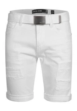 INDICODE JEANS CUBA CADEN - Short En Jean - Off-white -INDICODE Boutique 56e54d0094de4da49cd52907f78cb74b