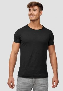 INDICODE JEANS WILBUR - T-shirt Imprimé - Schwarz