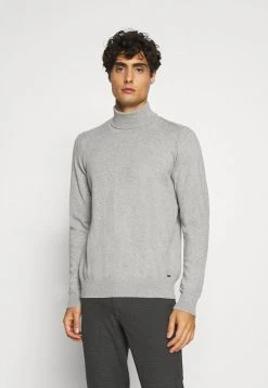 INDICODE JEANS BURNS - Pullover - Mottled Light Grey