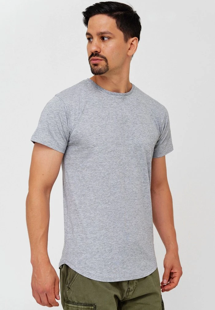 INDICODE JEANS 3 PACK - T-shirt Basique - Lt Grey Mix 4 INDICODE JEANS 3 PACK - T-shirt Basique - Lt Grey Mix – Image 4