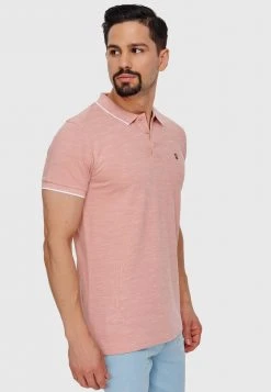INDICODE JEANS Polo - Coral Cloud -INDICODE Boutique 5f55523fd63d45548ebcdd9cd184da13