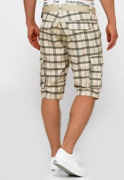 INDICODE JEANS BLIXT - Short - Fog Check -INDICODE Boutique 5f99edfd288c4f95ab732a1df492e99e