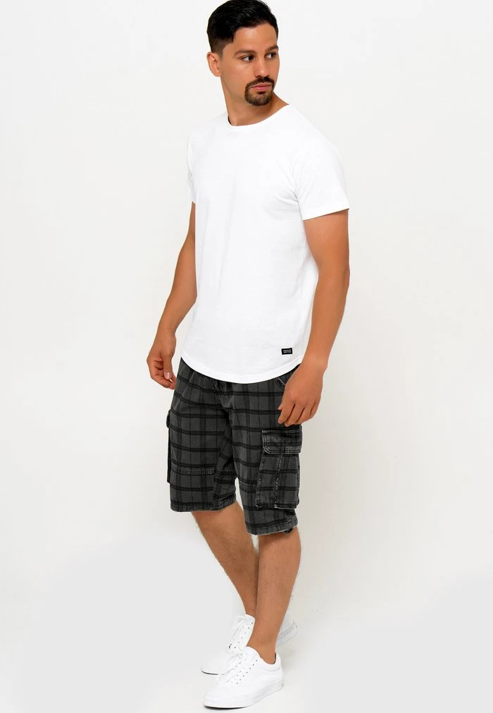 INDICODE JEANS BLIXT - Short - Raven Check 2 INDICODE JEANS BLIXT - Short - Raven Check â Image 2