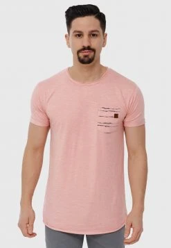 INDICODE JEANS MORAN - T-shirt Imprimé - Coral Cloud