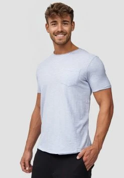 INDICODE JEANS WILBUR - T-shirt Imprimé - Light Blue -INDICODE Boutique 6355499a70e641b6a9ac6ca0dbd07e69