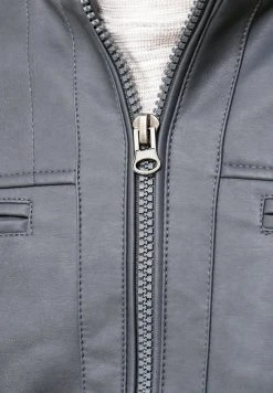 INDICODE JEANS BROOK - Veste En Similicuir - Raven -INDICODE Boutique 64ba9f6ee03047b092b1f0faa2dfb891