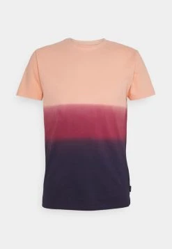 INDICODE JEANS HOLI - T-shirt Imprimé - Orange -INDICODE Boutique 667ddc08123d42a0a0376153c3261727