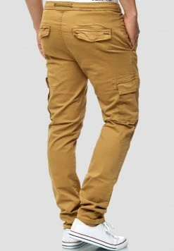 INDICODE JEANS BROADWICK - Pantalon Cargo - Camel -INDICODE Boutique 68ab60d3e22f427db845c8ae6a5bc8c6
