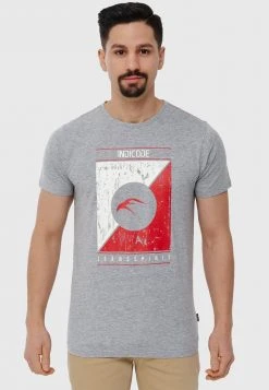 INDICODE JEANS T-shirt Imprimé - Grey Mix -INDICODE Boutique 69474872e01f4b679e34e0ca754f45c0