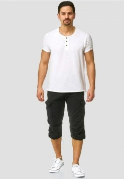 INDICODE JEANS MIT GÜRTEL NICOLAS - Short - Black -INDICODE Boutique 6bad894fb6874195abd58fc4066d1e2d