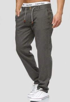 INDICODE JEANS BOULWARE - Pantalon Classique - Iron -INDICODE Boutique 6c59d5d44d864892984dd97f3b466eb2