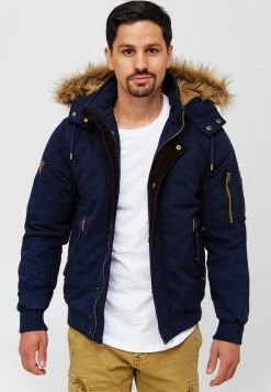 INDICODE JEANS Veste D'hiver - Navy