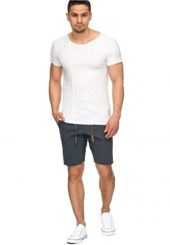 INDICODE JEANS CARVER - Short En Jean - Anthrazit