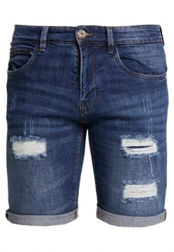 INDICODE JEANS KADEN HOLES - Short En Jean - Medium Indigo -INDICODE Boutique 6f328fae79e44cb9bdeb36ed871ab6e7