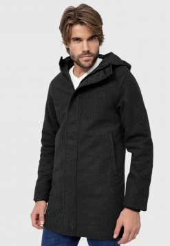 INDICODE JEANS MANTEL MARKS - Veste D'hiver - Charcoal Mix