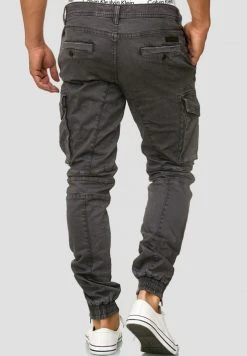 INDICODE JEANS ALEX - Pantalon Cargo - Dark Grey -INDICODE Boutique 70da372e4ea64a8aa73b97b0c601230e