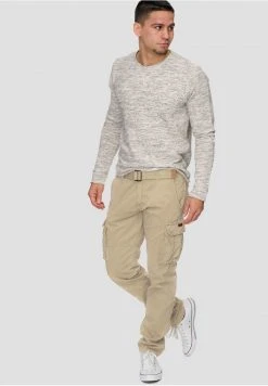 INDICODE JEANS WILLIAM - Pantalon Cargo - Beige