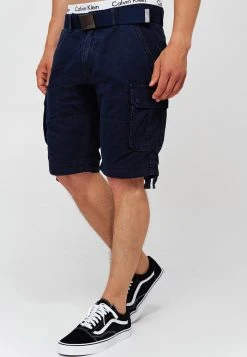 INDICODE JEANS CARGO ABNER - Short - Navy -INDICODE Boutique 727f80a59e4e4c5da0d1cab58f1c2ca7